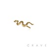 316L SURGICAL STEEL THREADLESS PUSH IN SNAKE TOP PART